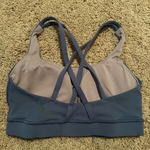 Lululemon energy bra in light blue/gray color size 4